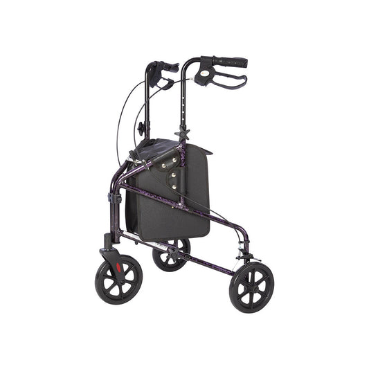 RALLY LITE - ALUMINUM 3 WHEEL WALKER WITH TOTE