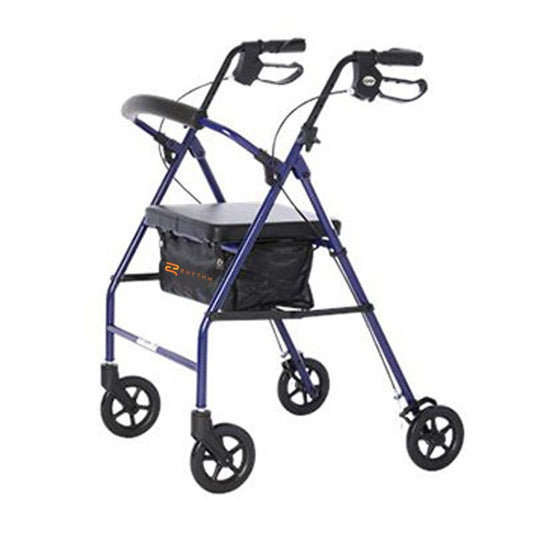 ROYAL STEEL - STEEL 4 WHEEL ROLLATOR