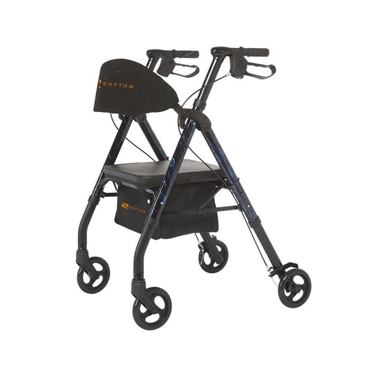 ROYAL UNIVERSAL - ALUMINUM 4 WHEEL ROLLATOR WITH UNIVERSAL HEIGHT ADJUSTMENT